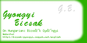 gyongyi bicsak business card